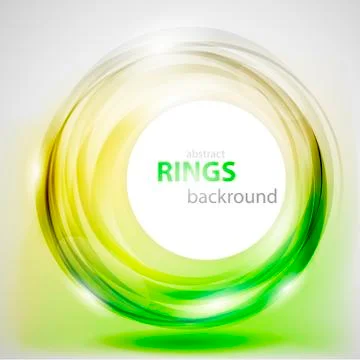 Abstract green rings Stock Illustration