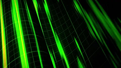 Abstract Green Rolling Lights Are Moving And Glowing Video stock 186841273