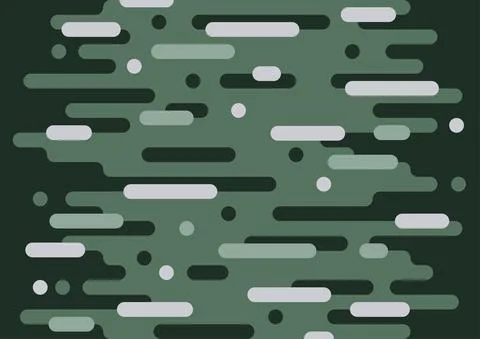 Abstract green rounded lines minimal style of pattern template. 스톡 일러스트