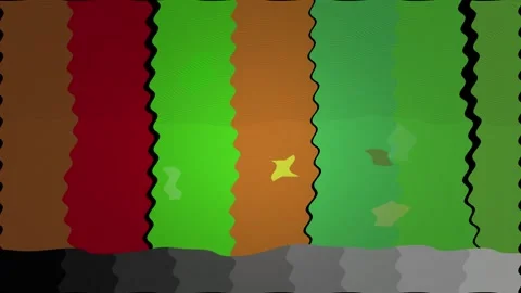 Abstract Green Rows with Yellow Stars in Cinematic Motion During Day Stock Footage 340906287