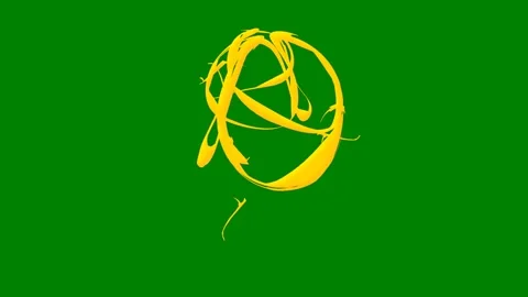 Abstract green screen effect with bright particles and motion trails Stock Footage 301387727