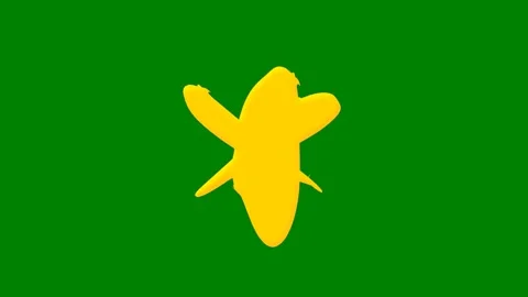 Abstract green screen effect with fluid motion and particles Perfect Stock Footage 301387699