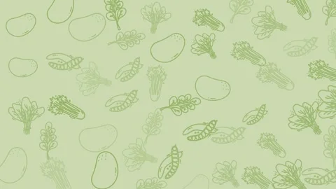 Abstract Green Scribbles - Organic Shapes and Lines Background Animation. Stock Footage 318943488