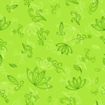 Abstract green seamless background Stock Illustration