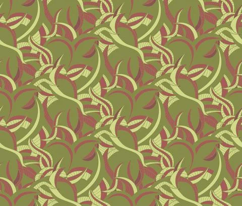 Abstract green seamless pattern Stockillustratie