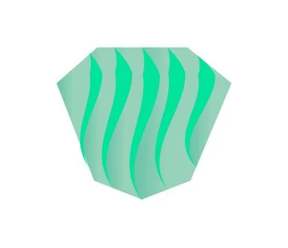 Abstract green shape Stock Illustration