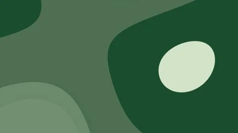 Abstract green shapes and soft beige oval create a modern minimal composition Иллюстрация