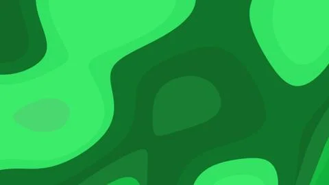 Abstract green shapes create layered, flowing forms with varying lime and eme 库存插图