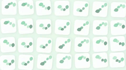 Abstract Green Shapes Flowing Pattern Animation Stock Footage 346661810