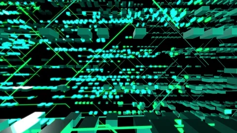 Abstract green shapes glow background 스톡 동영상 89557739
