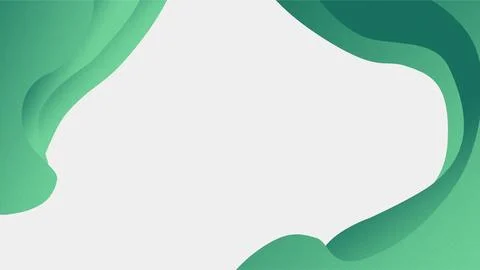 Abstract Green Shapes with White Background for Design. Stock Illustration