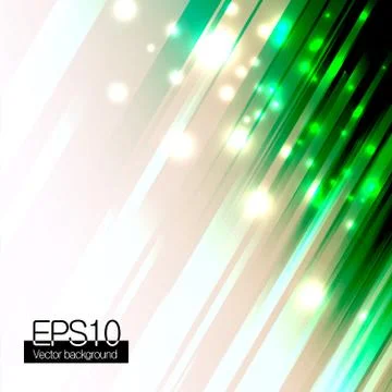 Abstract green shiny background, vector illustration Stock Illustration