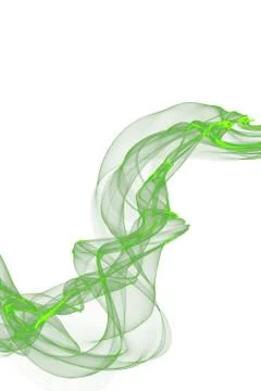 Abstract green smoke Stock Illustration