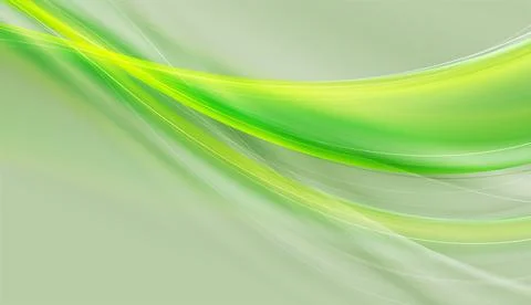 Abstract green smooth shiny waves blurred elegant background 스톡 일러스트