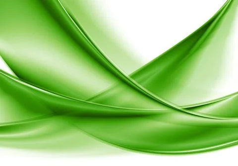 Abstract green smooth waves. Vector background eps 10 Abstract green smoot... Stock Photos