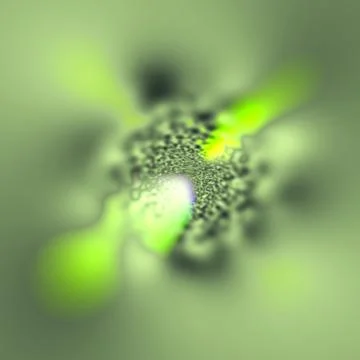 Abstract green soft wormhole background Stock Illustration