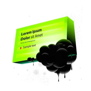 Abstract green speech bubble background Abstract green speech bubble, vect... Stock Photos