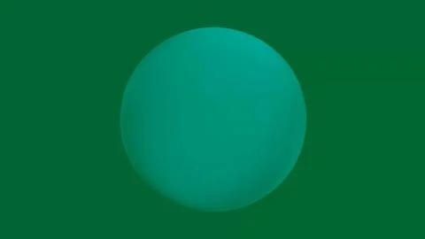 Abstract green sphere with soft lighting. Modern digital art for creative Stock Illustration