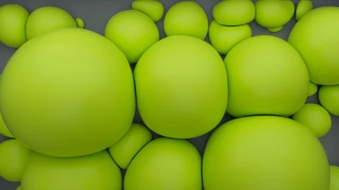 Abstract Green Spheres Background, 3d Loopable Animation 4k Stock-Footage 123000640