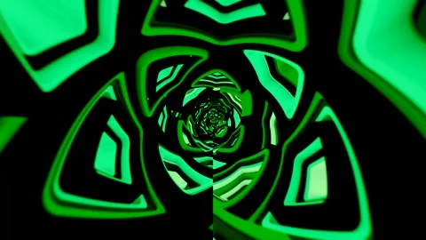 Abstract Green Spiral Stock Footage 289121888