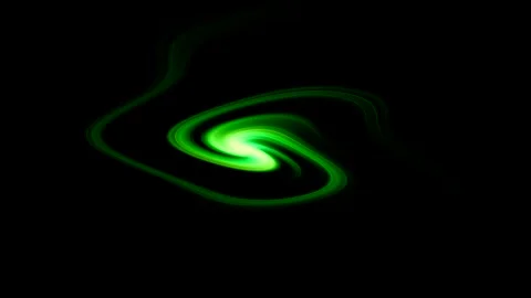 Abstract Green Spiral Stock Footage 289129309