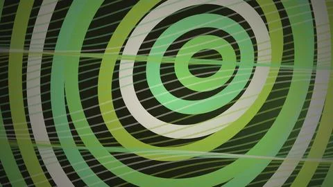 Abstract green spiral pattern with concentric circles 스톡 일러스트