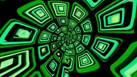 Abstract Green Spiral Pattern Stock Footage 289121942