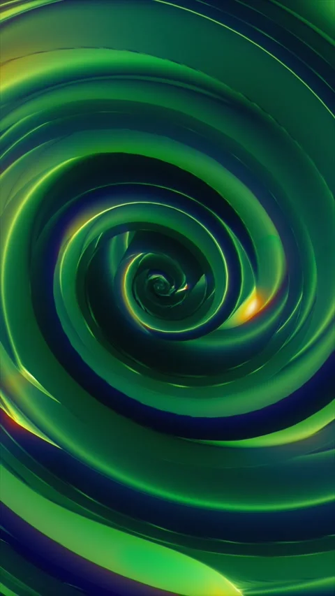 Abstract green spiral vortex with smooth gradients, creating a dynamic swir.. Stock-Footage 326492209