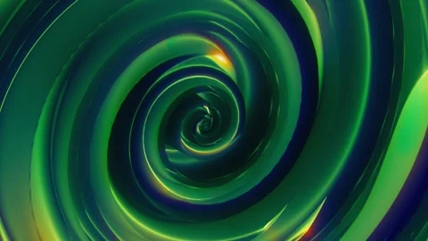 Abstract green spiral vortex with smooth gradients Stock-Footage 327849891