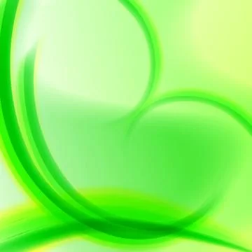 Abstract green spirals Stock Illustration