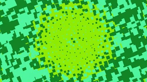 Abstract green square pixel pattern background Stock Illustration