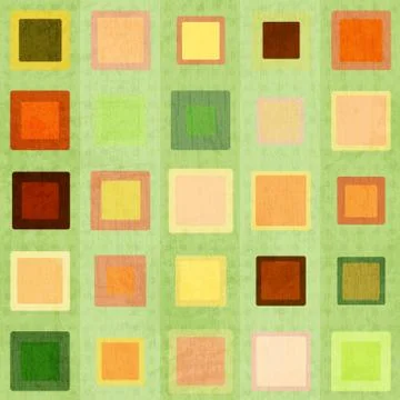 Abstract green square seamless Stock Illustration