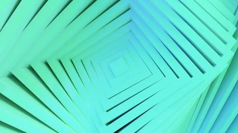 Abstract green squares pattern with offset effect. Animation of white empty s Stock Illustration