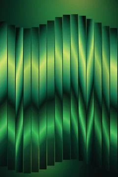 Abstract green stripe background design with glowing wavy lines for modern .. Stock-Illustration