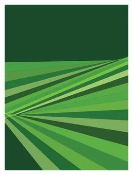 Abstract green striped perspective pattern background design with gradient .. Stockillustratie