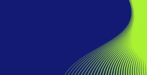 Abstract green stripes background with line art style Stock Illustration