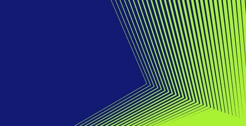 Abstract green stripes background with line art style Stock Illustration