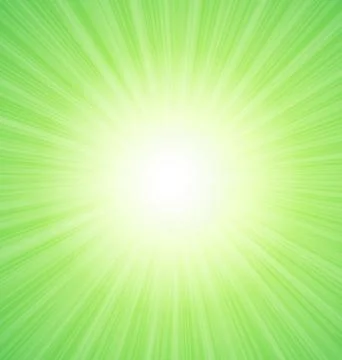 Abstract Green Sunshine Background Illustrazione stock