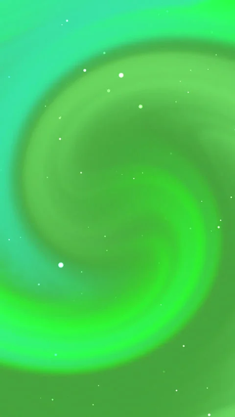 Abstract Green Swirl Background with Glowing Particles and Bokeh Effects Stock Footage 339196129