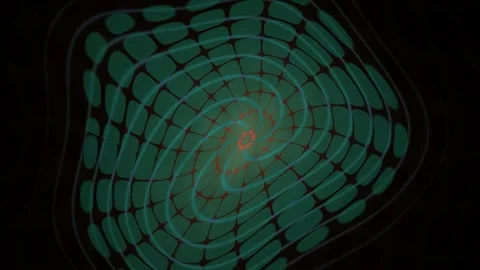 Abstract Green Swirl Fractal Pattern Animation. Stock Footage 333916936