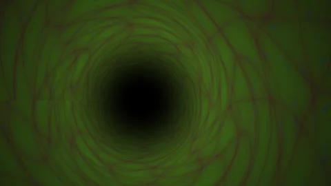 Abstract Green Swirling Vortex Tunnel with Dark Center. Stock Footage 334491448