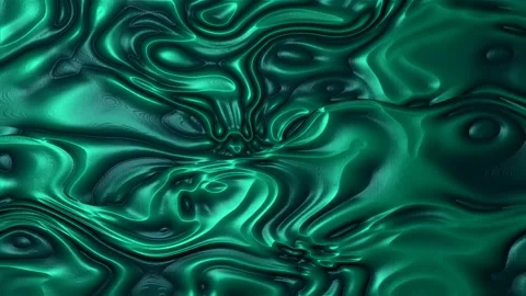 Abstract Green Swirls: Mesmeric Patterns in Fluid Dynamics Art Stock Footage 341781479