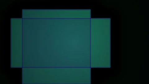 Abstract green teal geometric rectangles sliding on black background loop m.. Stock Footage 346344995