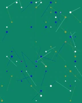 Abstract Green Tech Background with Neon Geometric Lines and Connecting Dot.. Stock Illustration