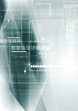 Abstract green tech vector background イラスト素材