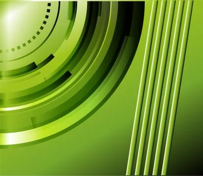 Abstract green technical background Stock Illustration