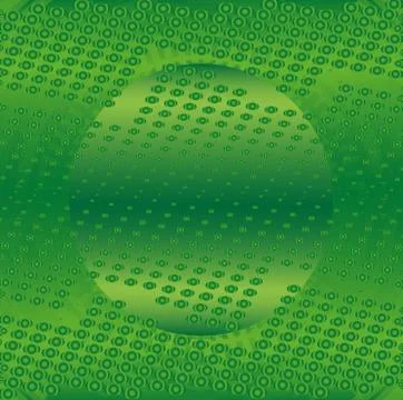 Abstract green technical with dots background Stock Illustration