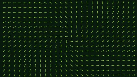 Abstract green technological background with radiating circular dotted line.. Stock Footage 343631669