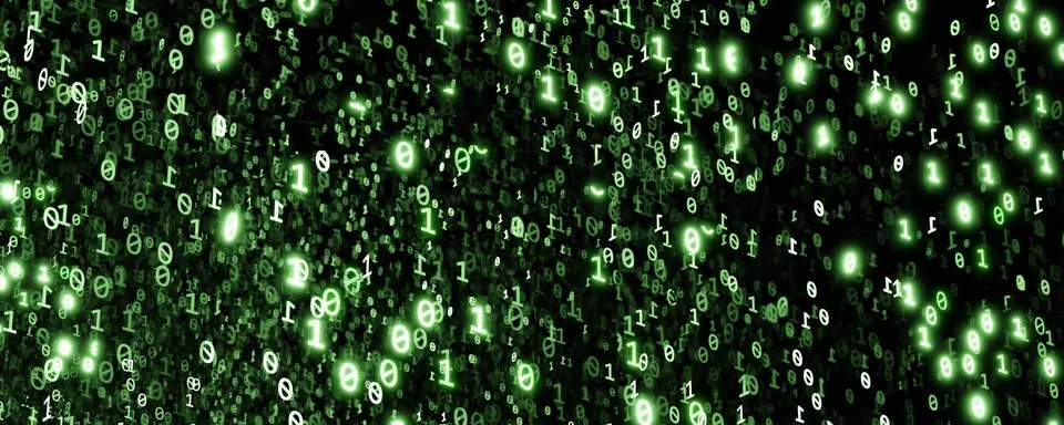 Abstract green technology background 3d render illustration Stock Illustration