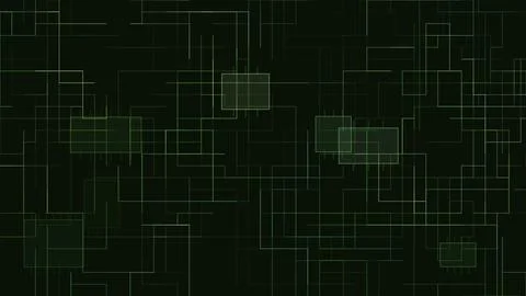 Abstract Green Technology Grid Background Stock Illustration